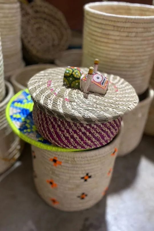 Baskets made of sabai grass. Image: Arshia Dhar 